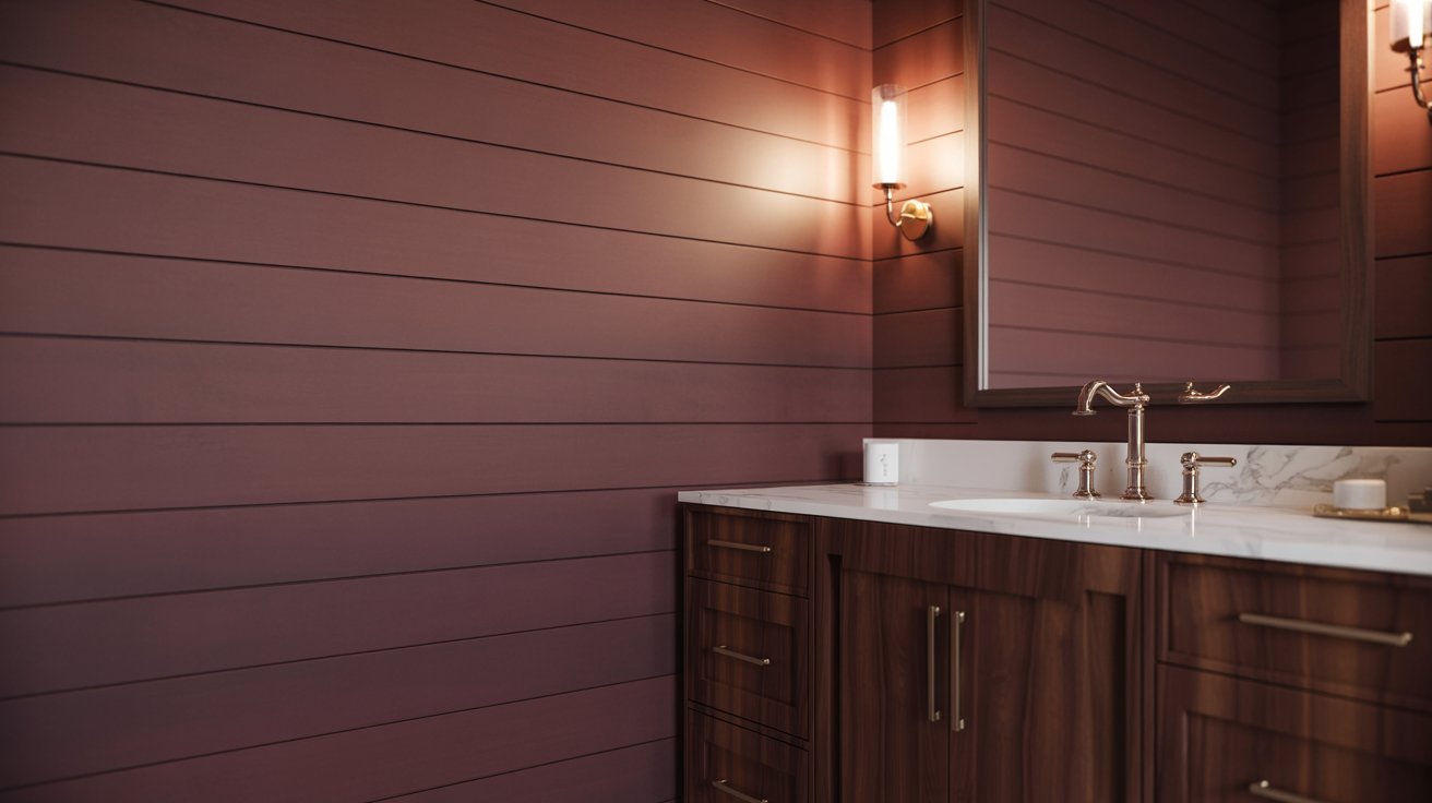 Deep Red or Burgundy Shiplap