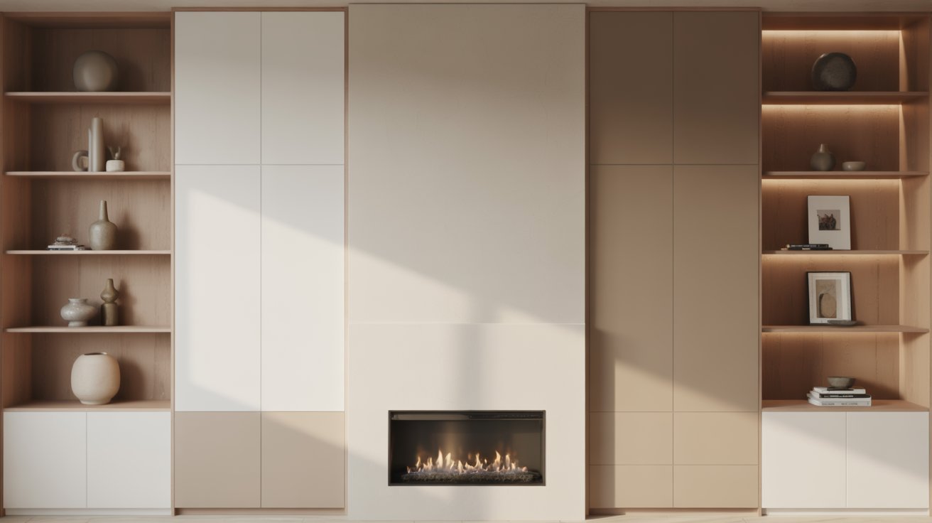 Modern Built Ins Around Fireplace for Sleek Homes