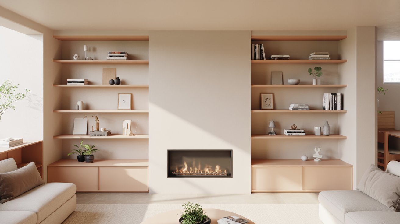 Small Space Built Ins Around Fireplace Ideas