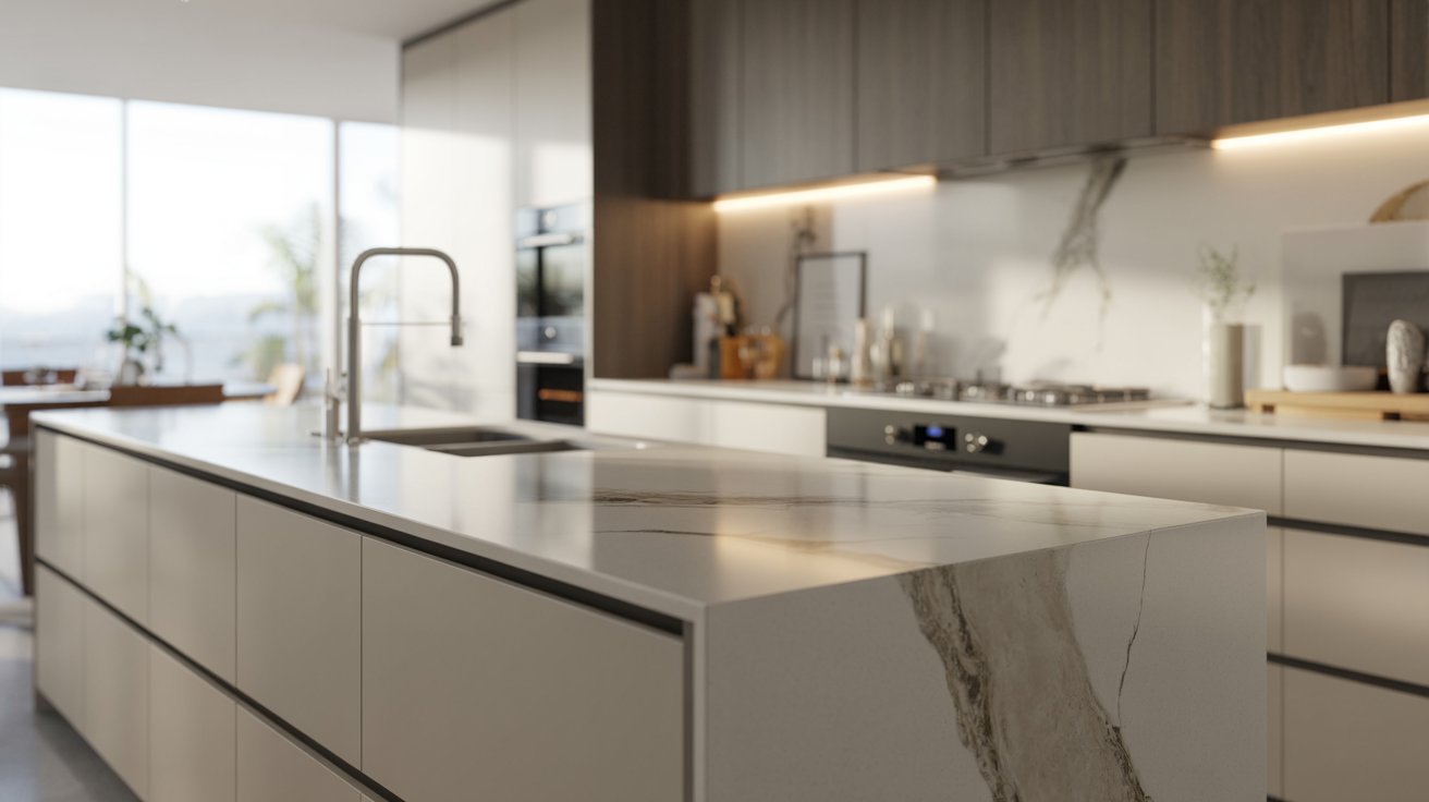 Use Quartz or Marble Countertops
