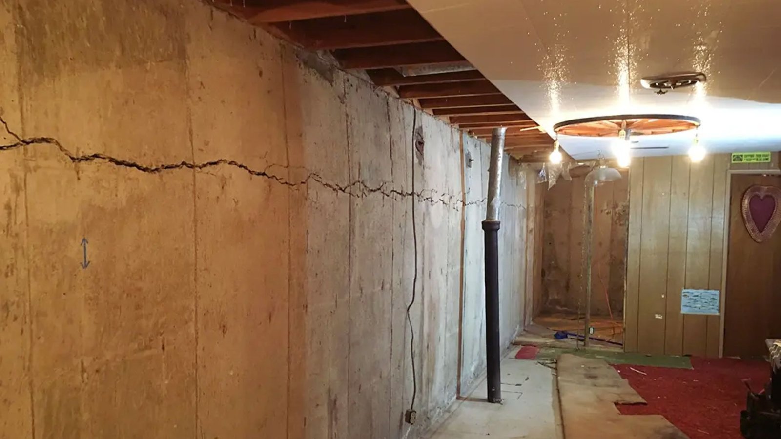 Basement Wall Crack Repair