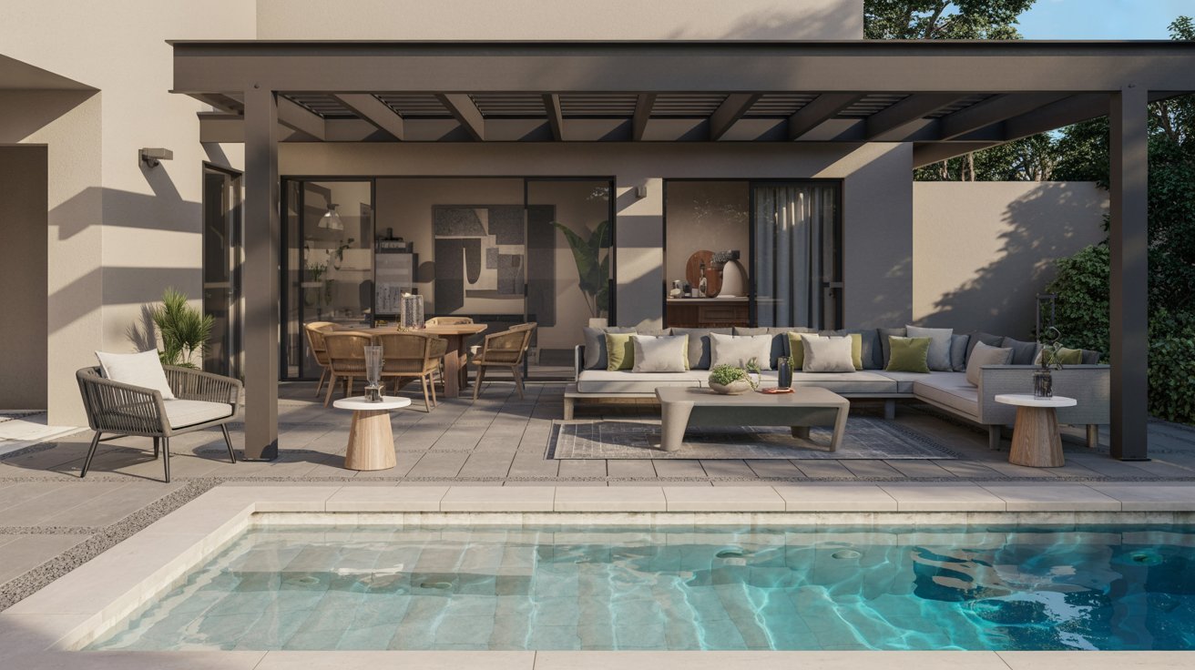 Add a Stylish Patio or Lounge Area