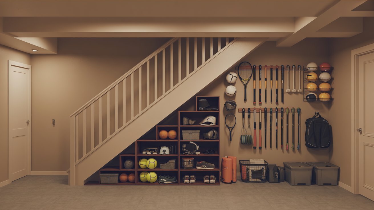 Sports Gear Storage Area