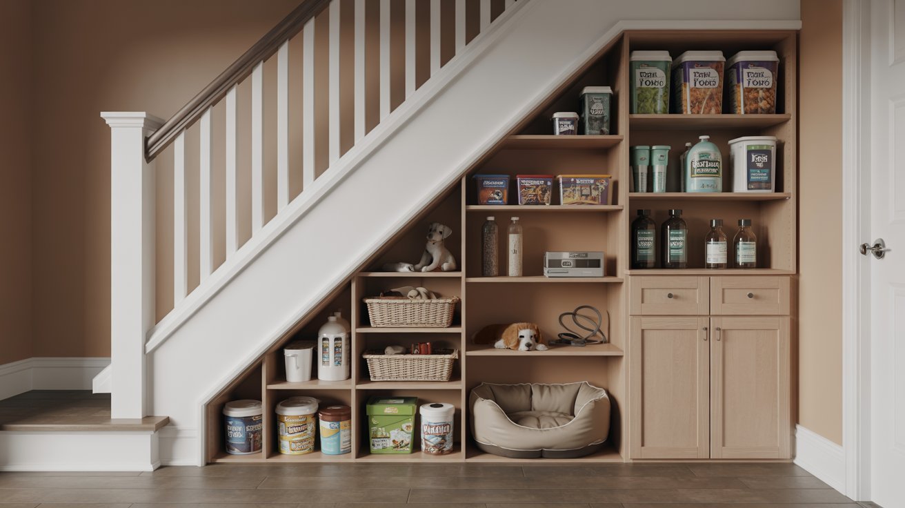 Pet Supply Storage Corner