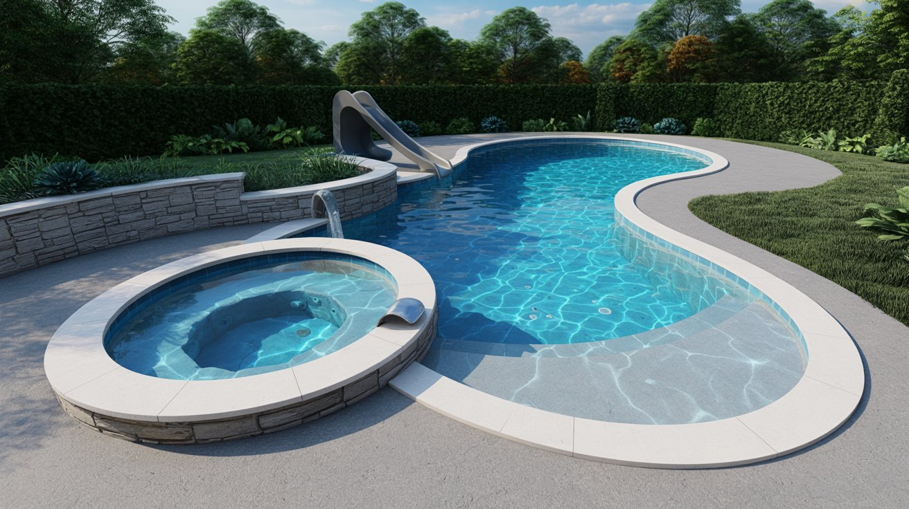 Customize Pool Shape or Add a Spa or Slide