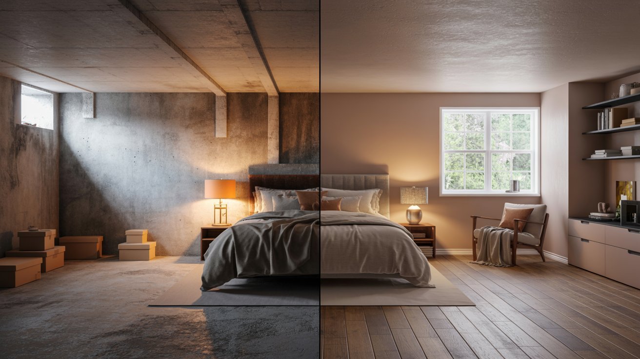 Best Basement Remodel Before and After Ideas 