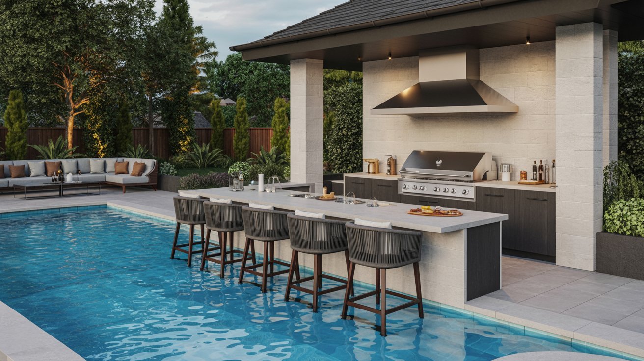 Build an Outdoor Kitchen or Swim-Up Bar