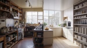 Cluttered Kitchen Before and After Minimal Makeover