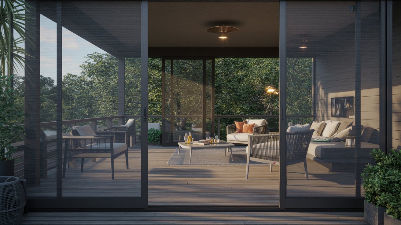 Screened-In Deck to Block Insects
