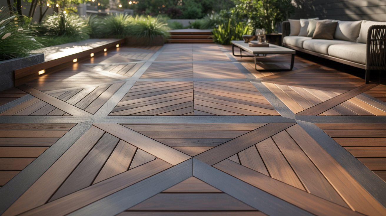 Patterned Deck Flooring for Visual Interest