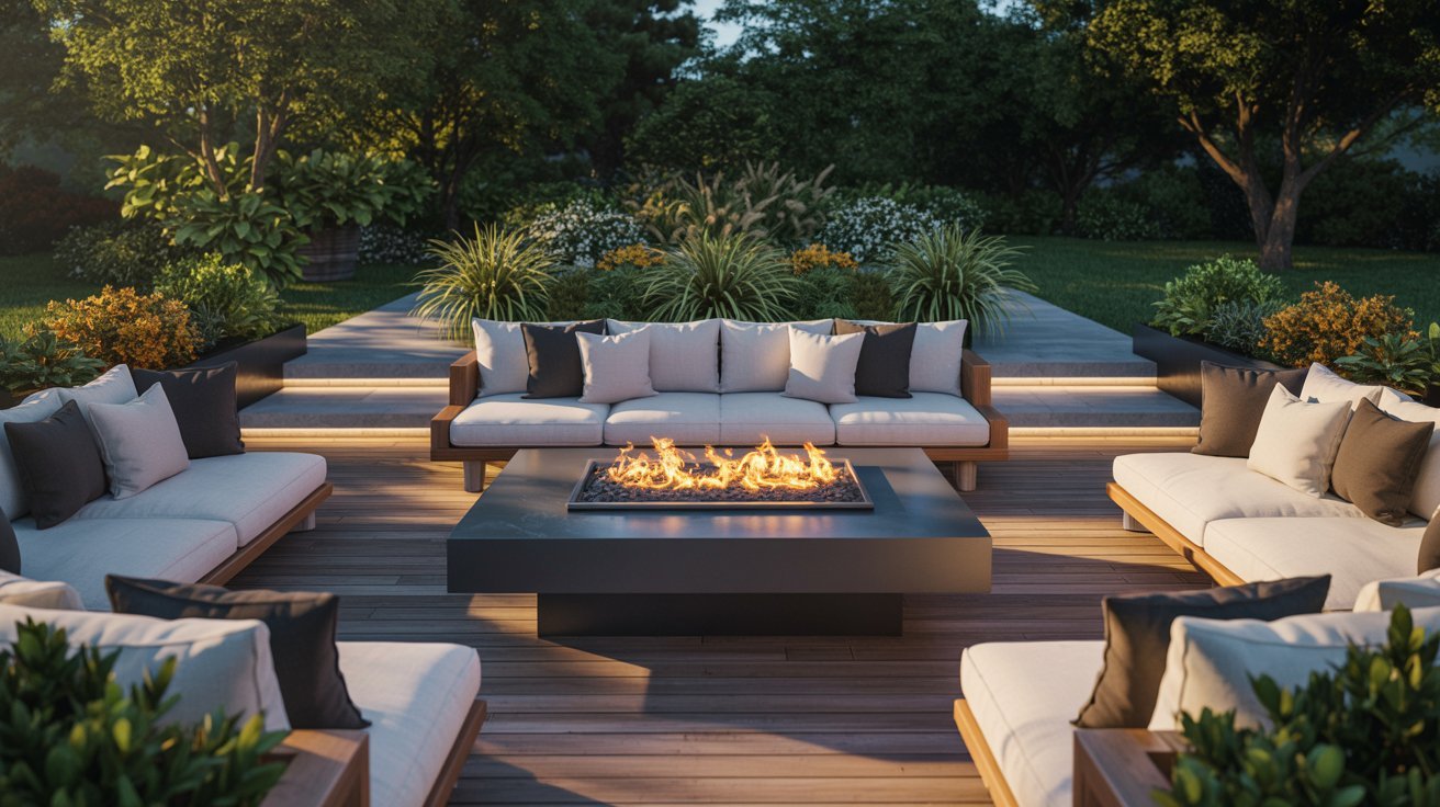 Fire Pit Deck for Cozy Gatherings
