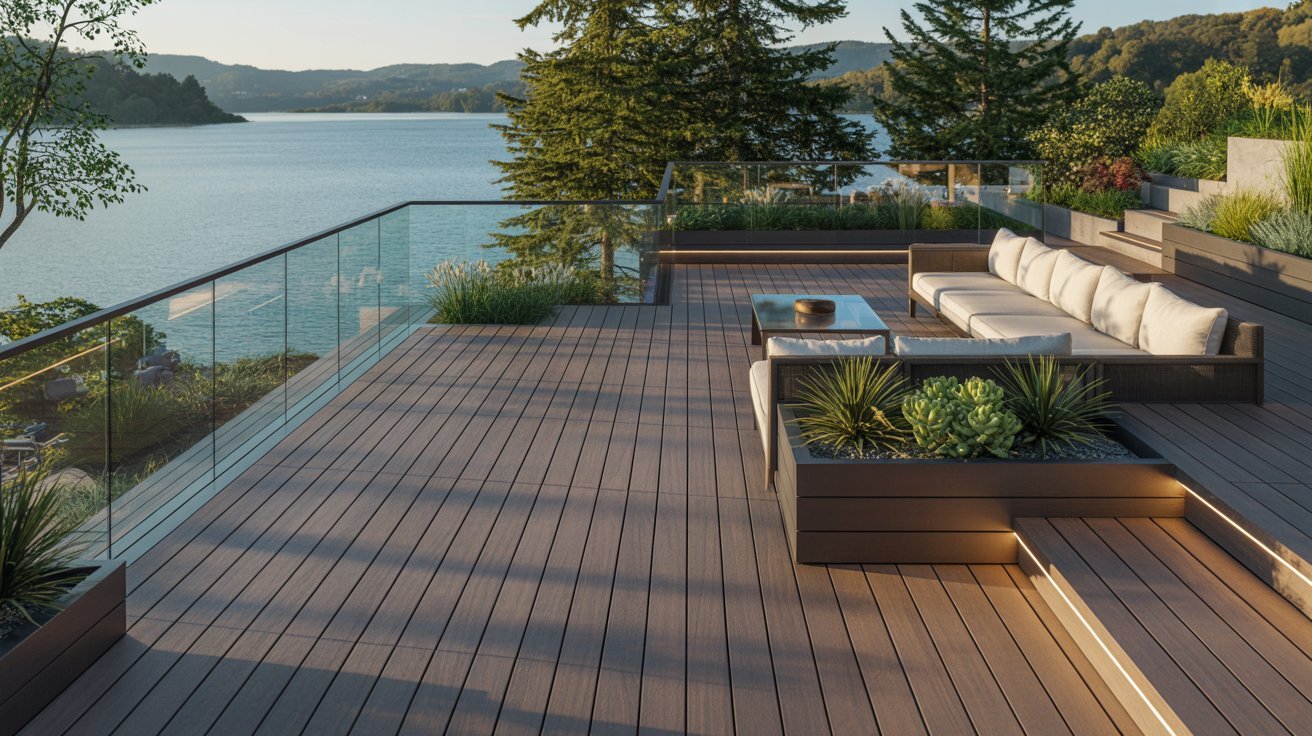 Glass Railing Deck for Unobstructed Views
