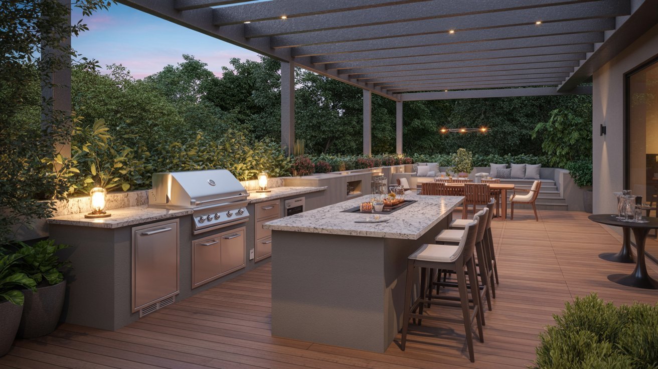 Outdoor Kitchen Deck for Entertaining