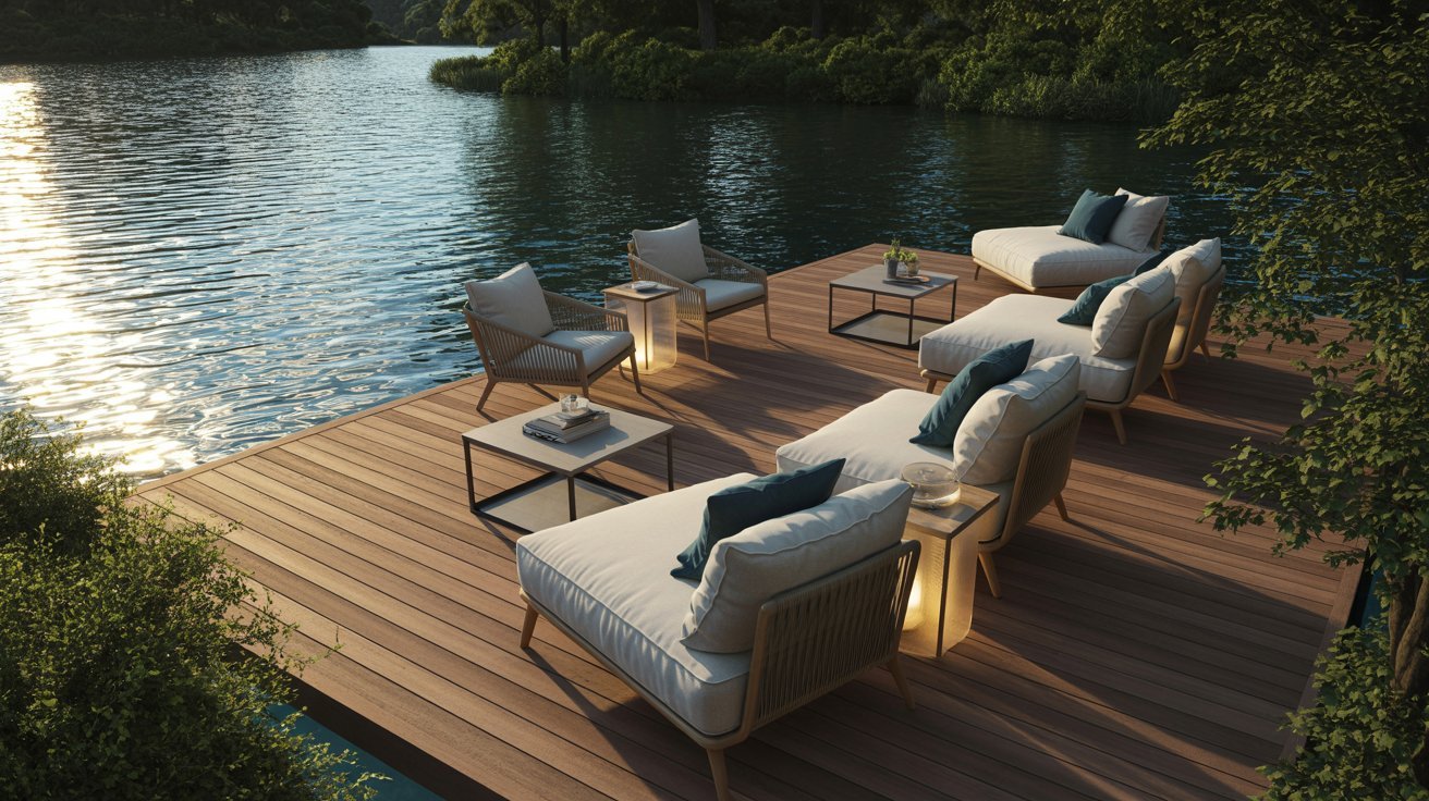 Waterfront Deck Retreat for Relaxation