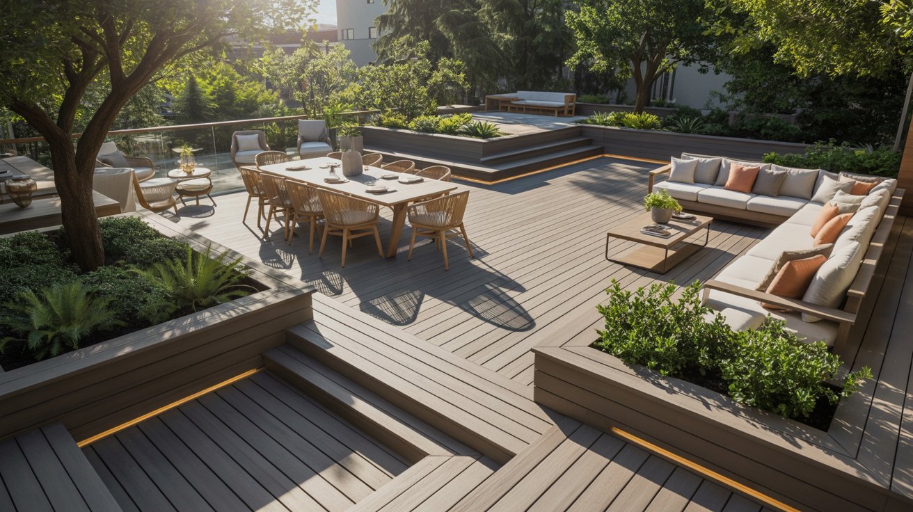 Wrap-Around Deck for Maximum Space
