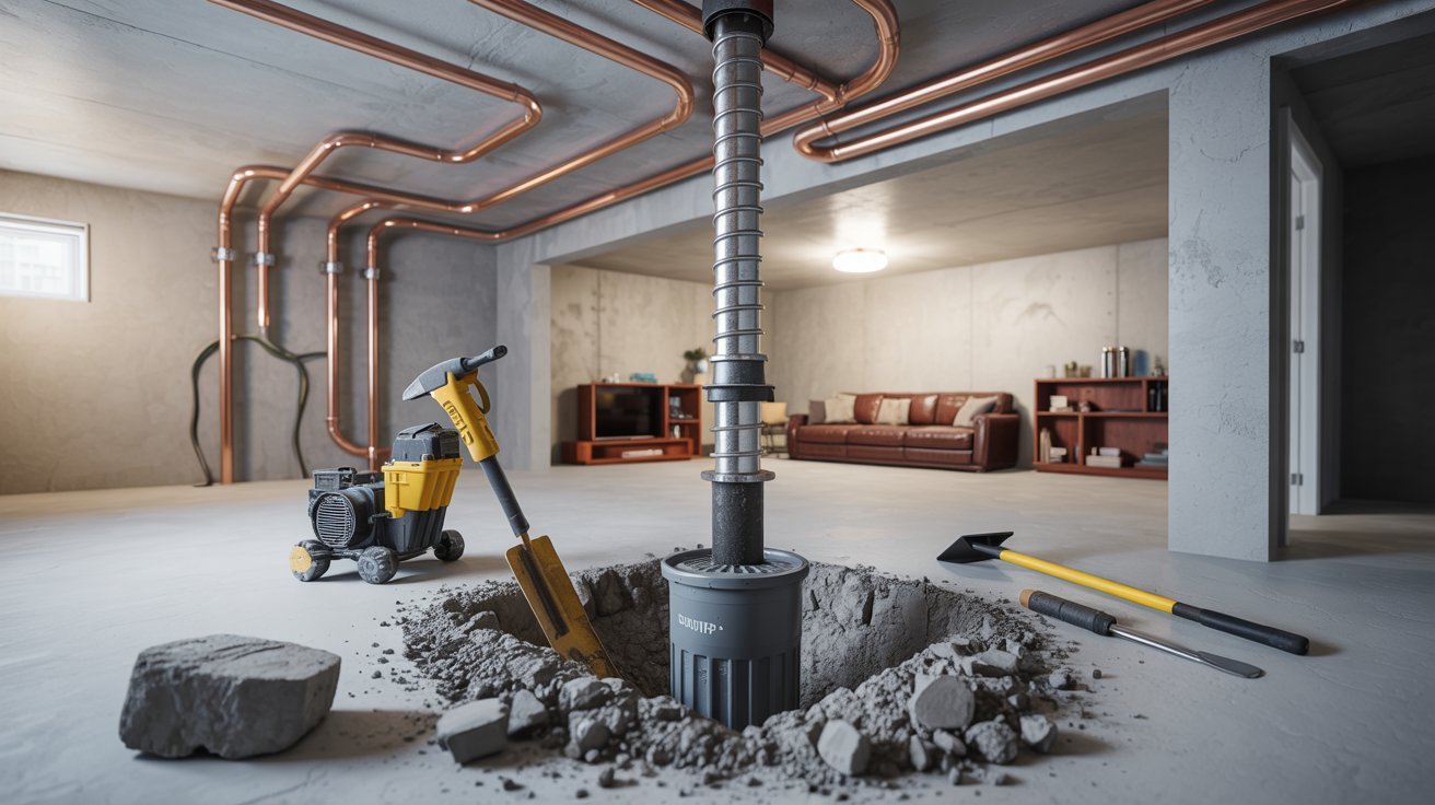 Challenges of Installing a Sump Pump in a Finished Basement
