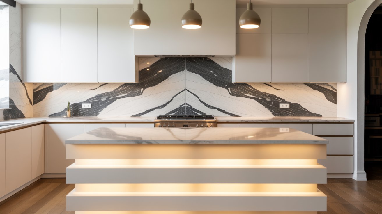 Add a Statement Backsplash or Feature Wall
